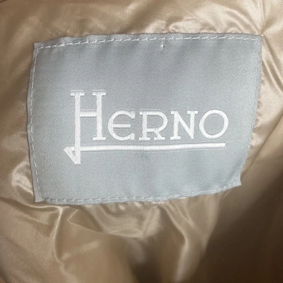 Herno mixed material puffer jacket